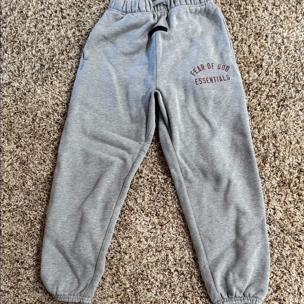 Essentials Kids Joggers in Heather Gray